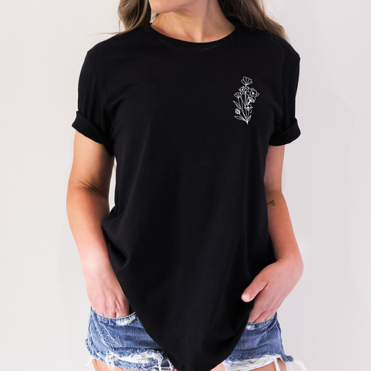 Sarah Siler Photography Flowers Ladies Cut Shirt