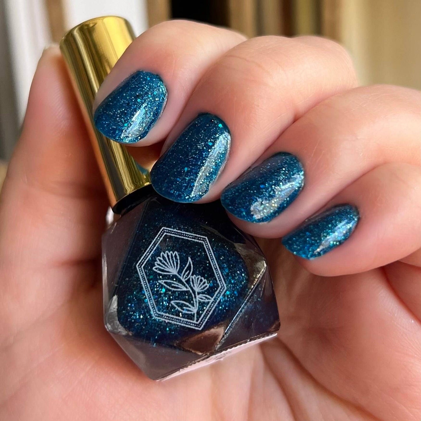 Starry Night - Sparkling Glitter Blue - Nail Polish