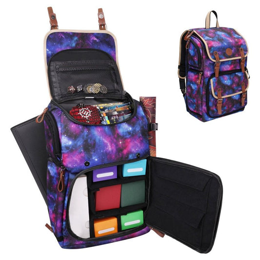 Enhance: Designer Edition Trading Card Storage Backpack Galaxy Print