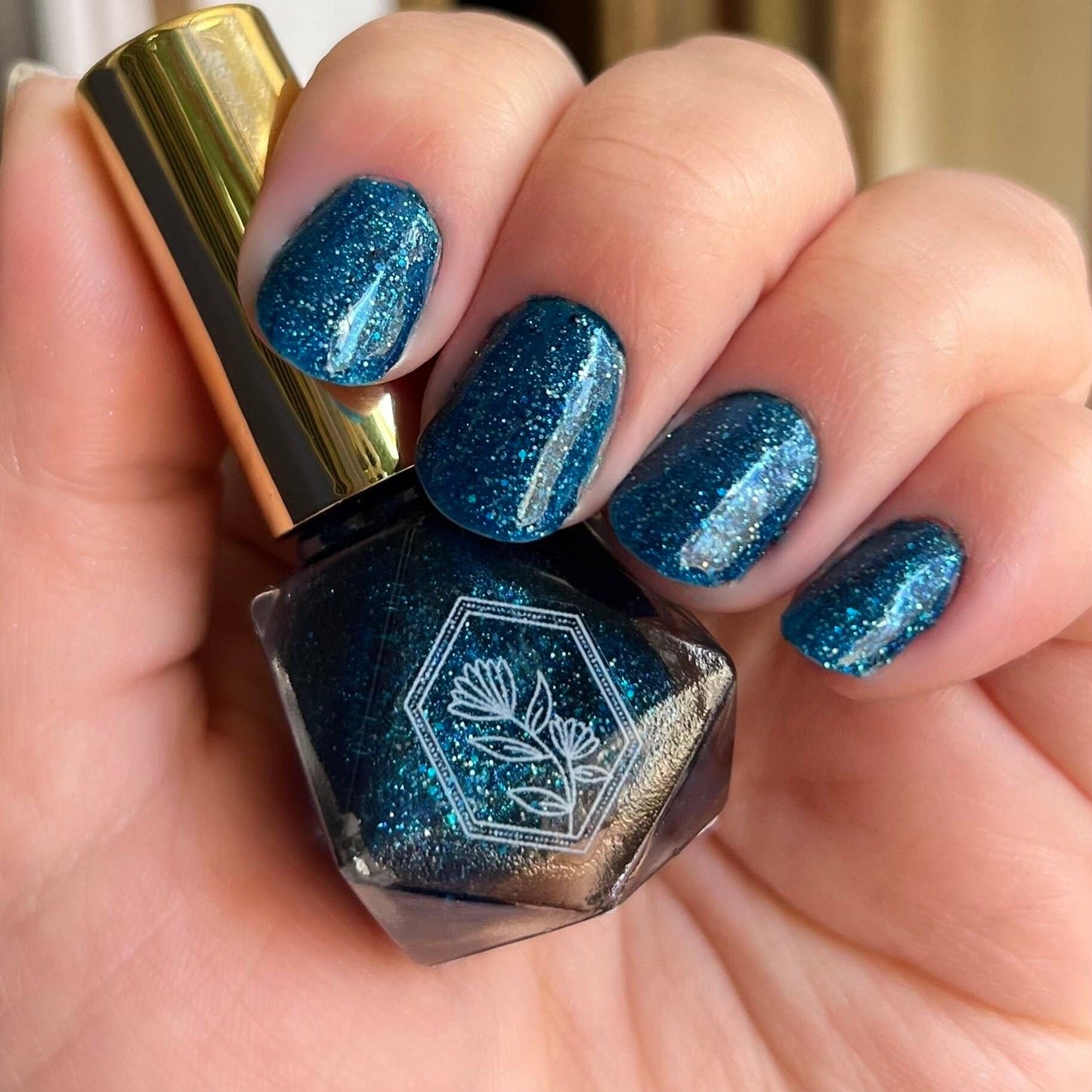 Starry Night - Sparkling Glitter Blue - Nail Polish