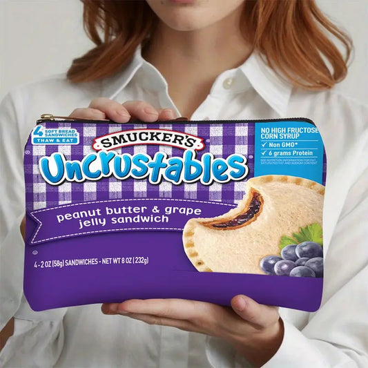 Uncrustables Makeup Clutch
