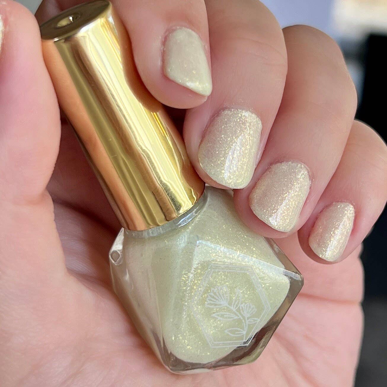 Sweet Pea - Glow In The Dark Golden Shimmer - Nail Polish