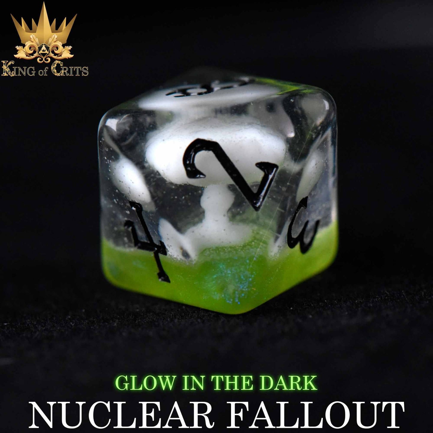 Nuclear Fallout - 11 Dice Set (Glow)