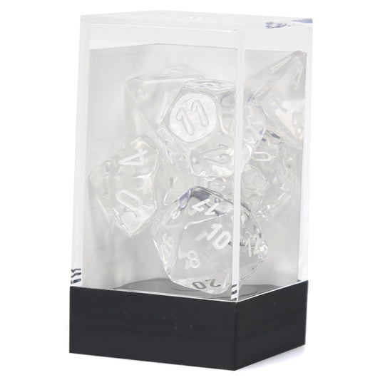 7-Set Cube Translucent Clear with White
