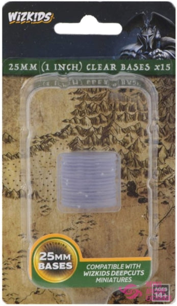Clear 25Mm Round Base X15 Role Playing Games