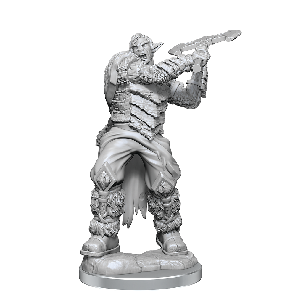 Critical Role Unpainted Miniatures: Ashari Stoneguard & Ashari Skydancer