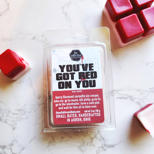 You've Got Red On You wax melts, horror, shaun of the dead