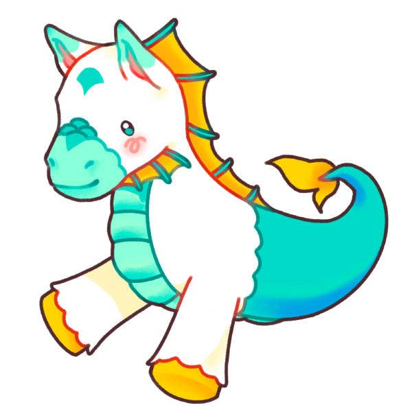 Squishable - Mini Hippocampus Plush