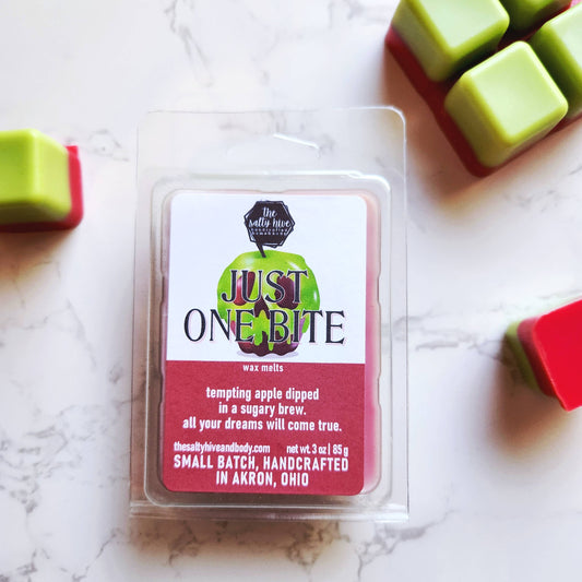 Just One Bite wax melts, poison apple