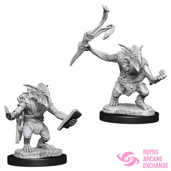 D&D Magic The Gathering: Unpainted Miniatures W13 Goblin Guide & Bushwhacker Role Playing Games