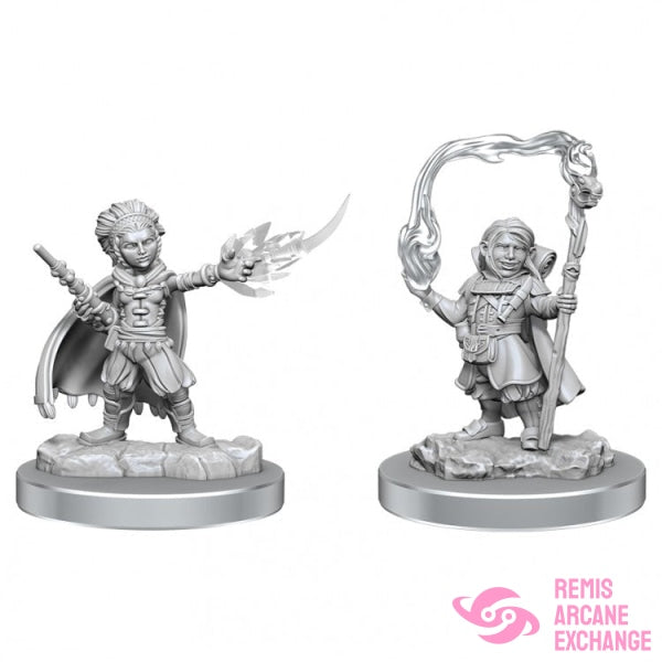 D&D Nolzurs Mavelous Unpainted Miniatures: W20 Halfings Wizards Role Playing Games