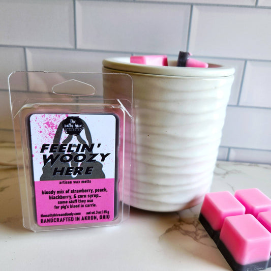 Feelin' Woozy Here Horror Wax Melts - scream, strawberry