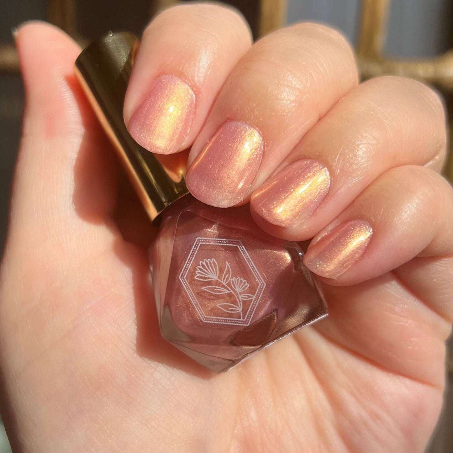 Venus De Milo - Romantic Pink Nail Polish With Gold Shift