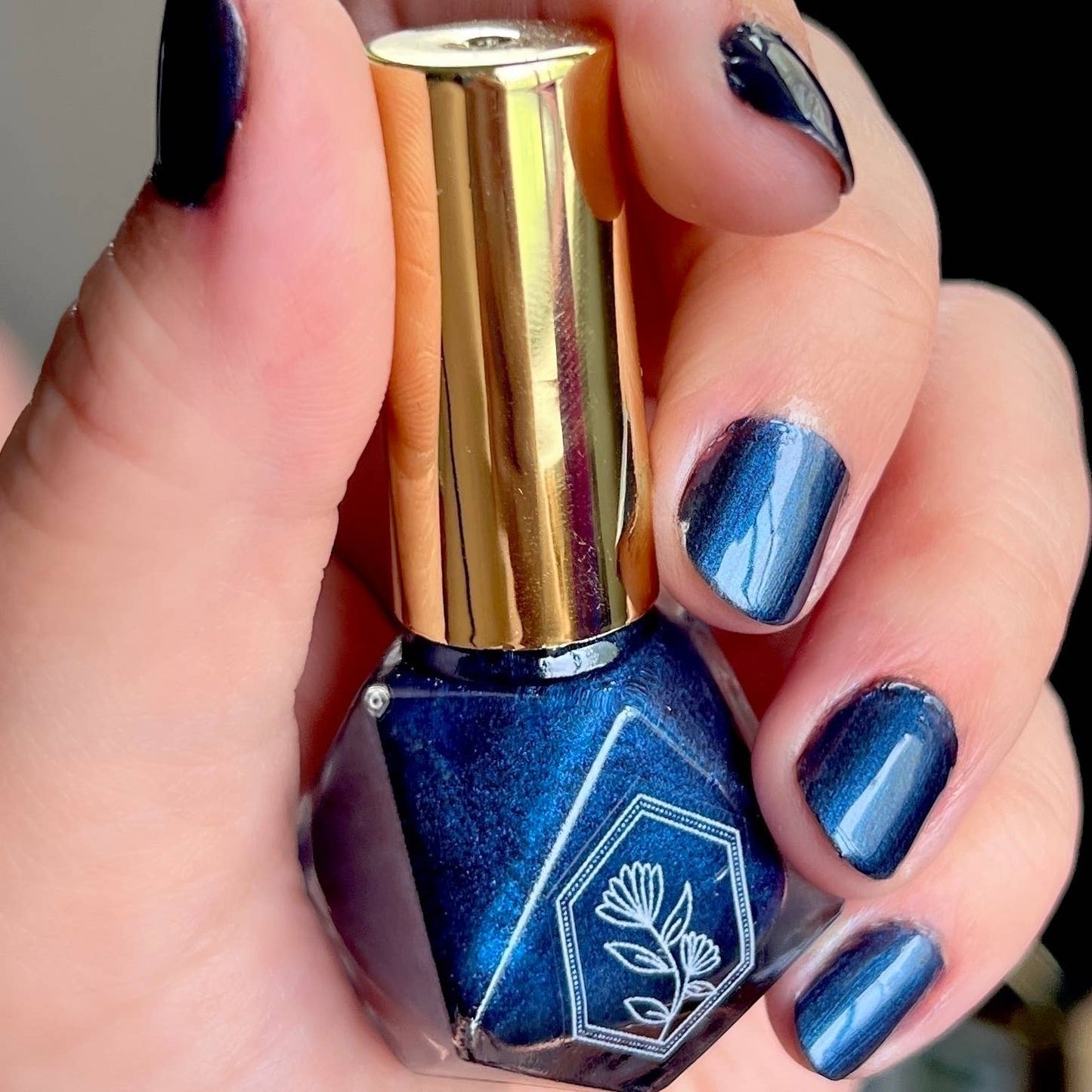 Deep Dive - Dark Shimmery Deep Blue Nail Polish
