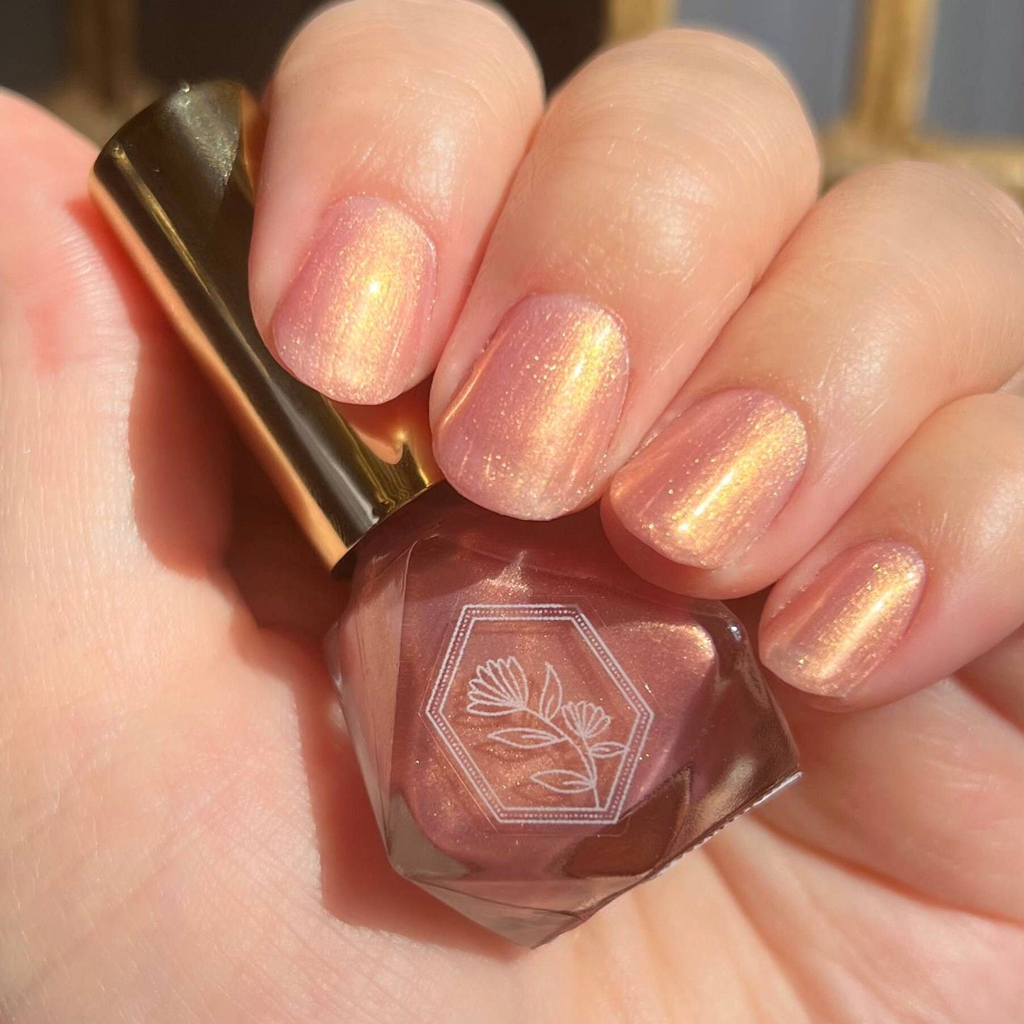 Venus De Milo - Romantic Pink Nail Polish With Gold Shift