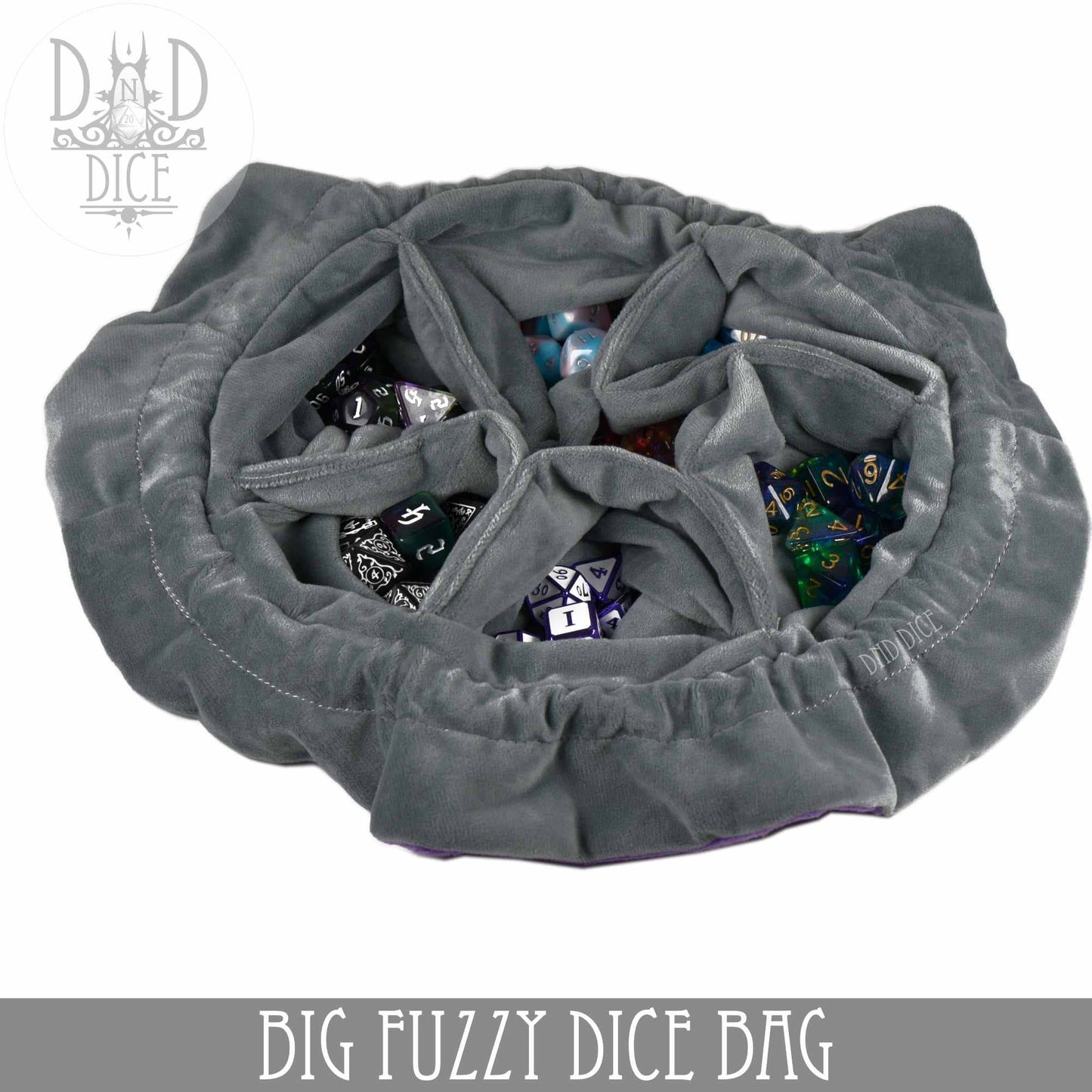 Big Fuzzy Dice Bag - 6 Colors: Purple