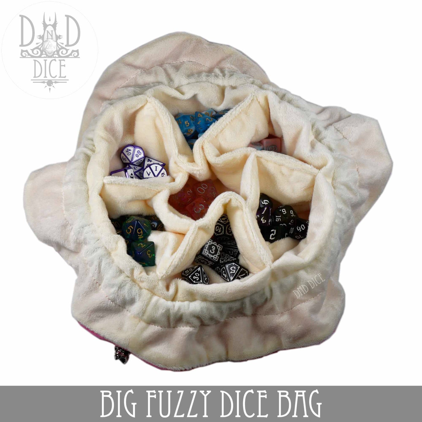 Big Fuzzy Dice Bag - 6 Colors: Black
