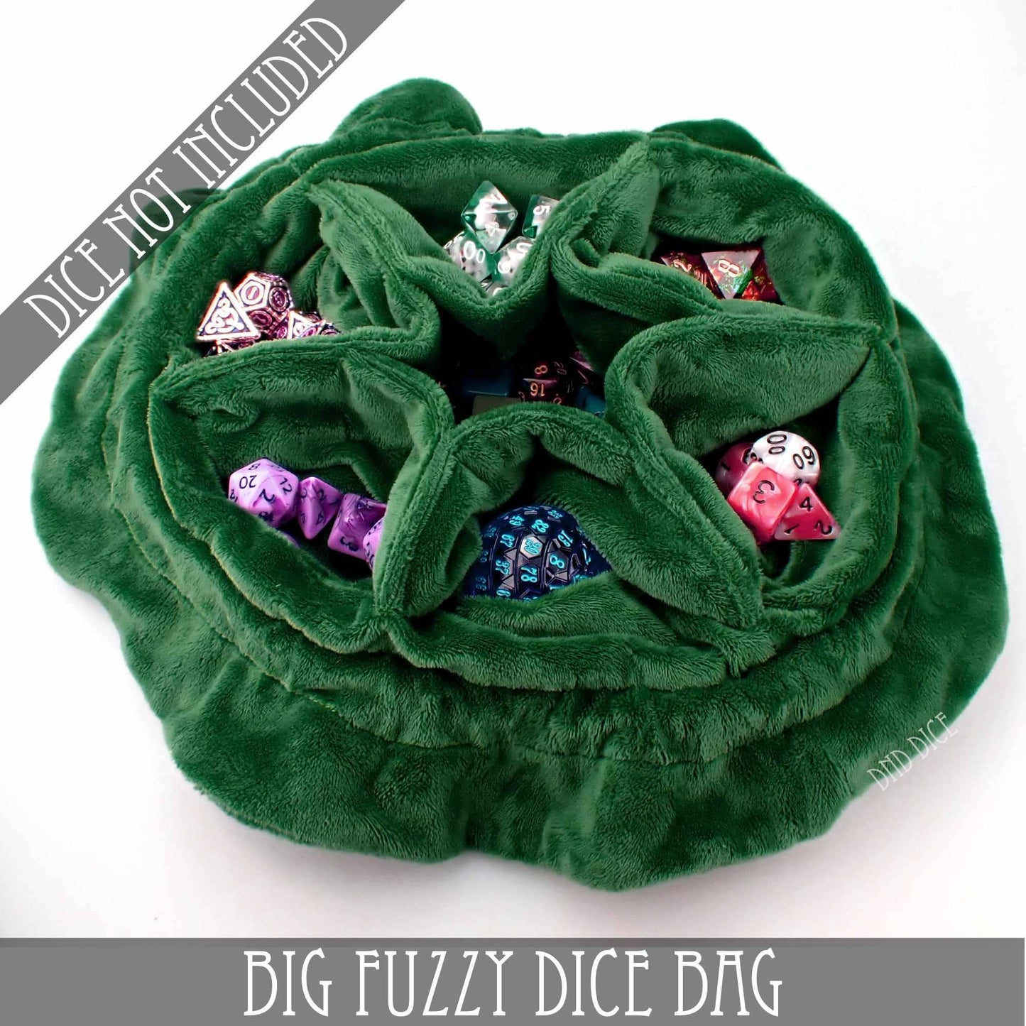 Big Fuzzy Dice Bag - 6 Colors: Black