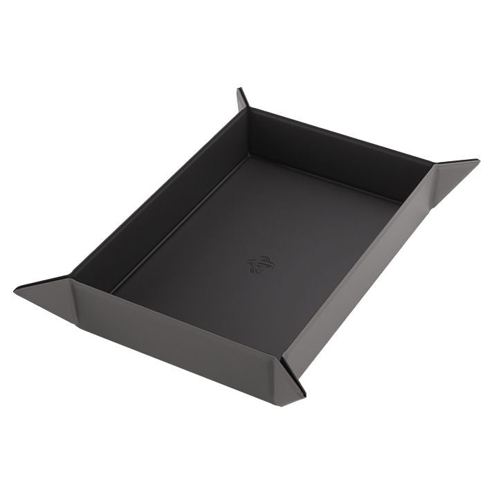 MAGNETIC DICE TRAY RECTANGULAR BLACK/GRAY