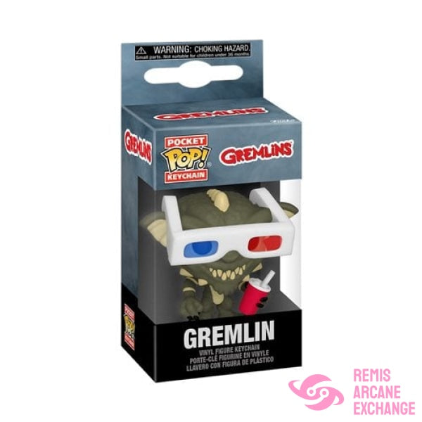 Gremlins Stripe With 3D Glasses Pocket Pop! Key Chain