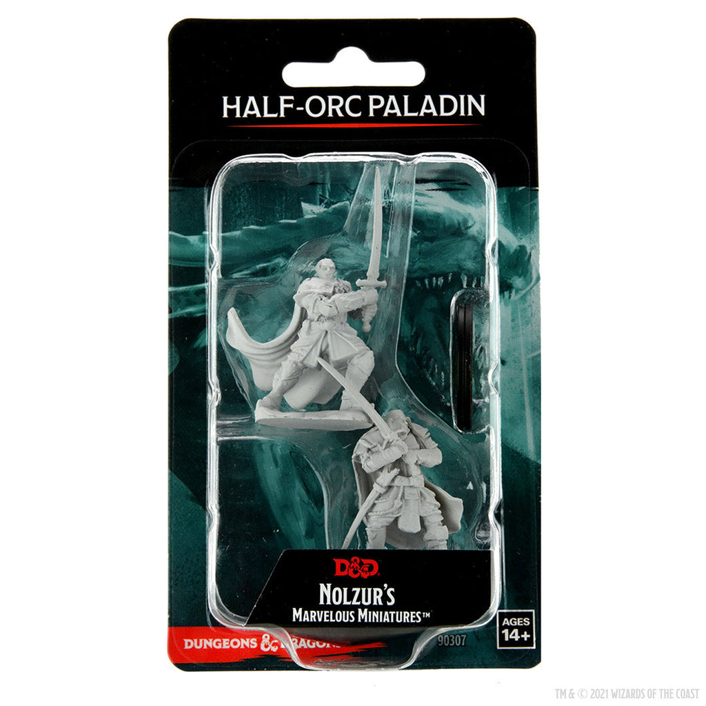 WizKids D&D Nolzur's Marvelous Miniatures: Half-Orc Paladin Male