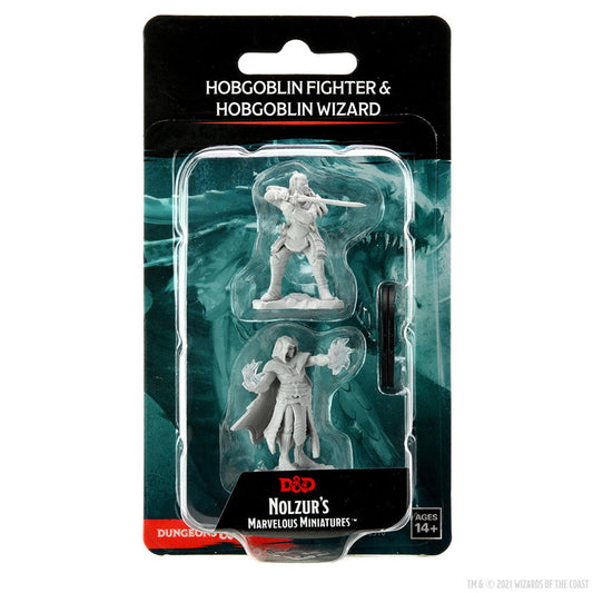 WizKids D&D Nolzur's Marvelous Miniatures: Hobgoblin Fighter Male & Hobgoblin Wizard