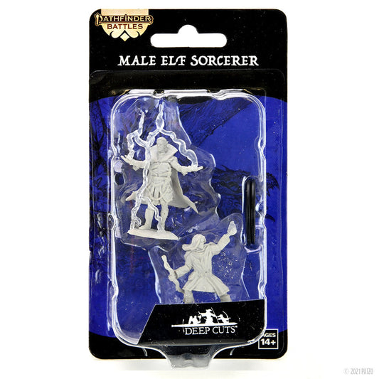 Pathfinder Battles Deep Cuts Miniature Elf Male Sorcerer
