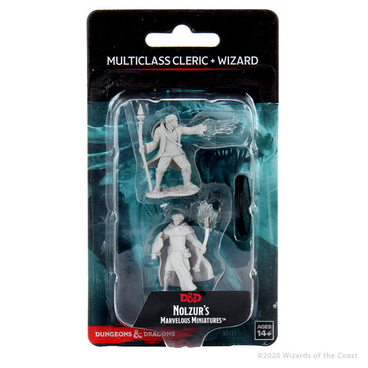 Dungeons & Dragons Nolzur's Marvelous Miniature Multiclass Cleric & Male Wizard