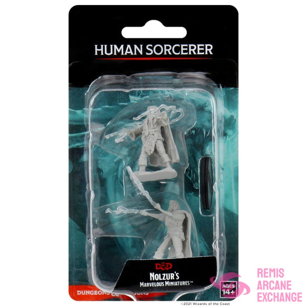 Nolzurs Marvelous Unpainted Miniatures - W01 Human Male Sorcerer Role Playing Games