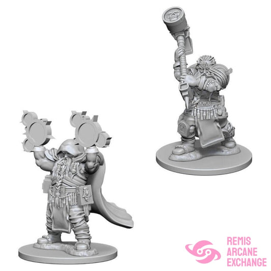 Nolzurs Marvelous Unpainted Miniatures - W02 Dwarf Male Cleric Role Playing Games