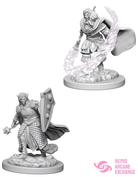 Nolzurs Marvelous Unpainted Miniatures - W05 Elf Male Cleric Role Playing Games