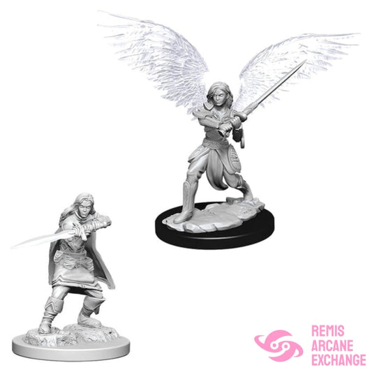 Nolzurs Marvelous Unpainted Miniatures - W06 Female Aasimar Fighter Role Playing Games