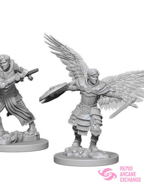 Nolzurs Marvelous Unpainted Miniatures - W06 Male Aasimar Fighter Role Playing Games