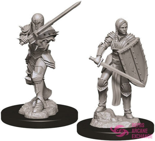 Nolzurs Marvelous Unpainted Miniatures - W09 Female Human Fighter Role Playing Games