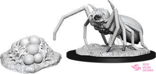 Nolzurs Marvelous Unpainted Miniatures - W12 Giant Spider & Egg Clutch Role Playing Games