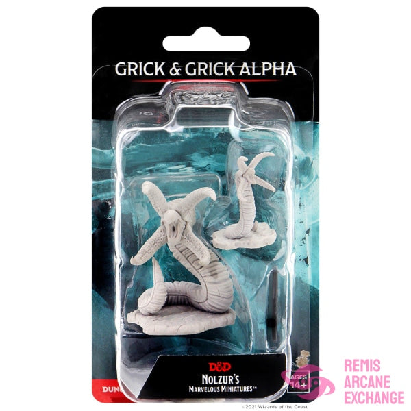 Nolzurs Marvelous Unpainted Miniatures - W12 Grick & Alpha Role Playing Games