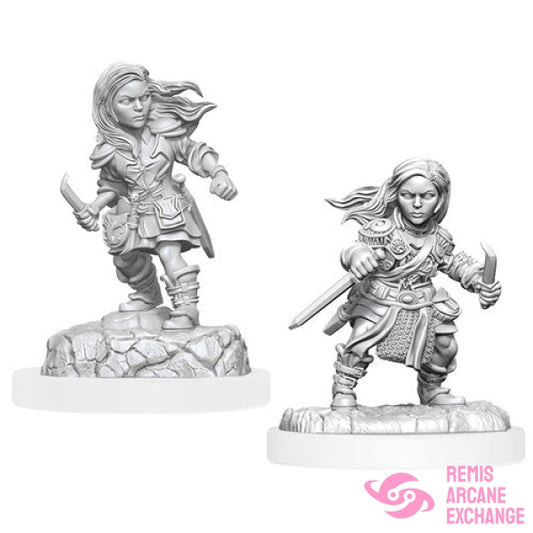 Nolzurs Marvelous Unpainted Miniatures - W20 Halfling Rogue Female Role Playing Games