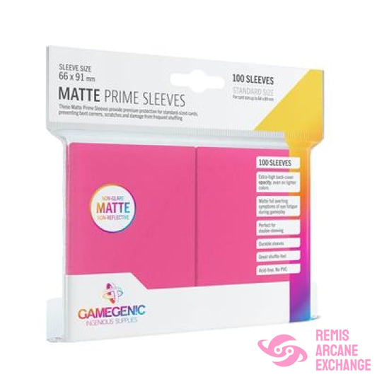 Prime Matte Sleeves - Pink (100)