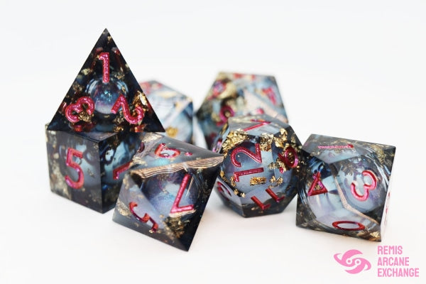 Sharp Edge Liquid Core Rpg 7 Dice Set - Crystal Asteroid