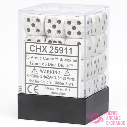 Speckled: 12Mm D6 Arctic Camo Dice Block (36 Dice) Accessories