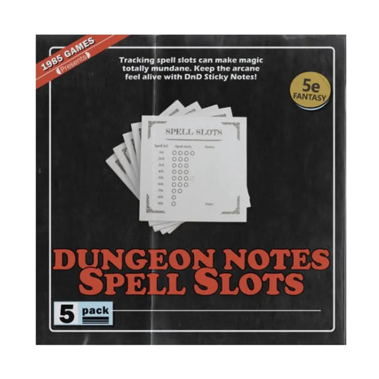 Spell slots sticky notes 5e