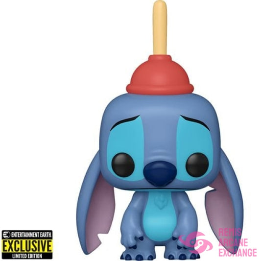 Stitch With Plunger Funko Pop! Vinyl Figure #1354 - Entertainment Earth Exclusive