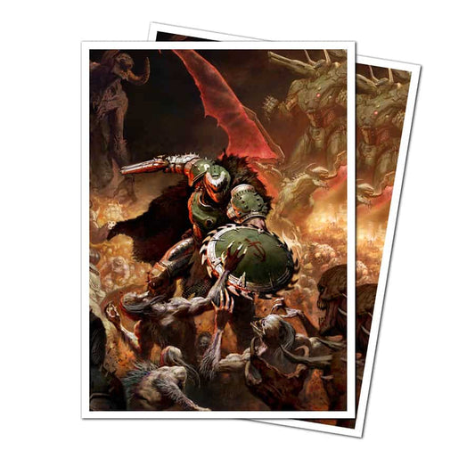 ULTRA PRO: DOOM: THE DARK AGE (BETHESDA): DOOM 105CT APEX DECK PROTECTOR SLEEVES 1