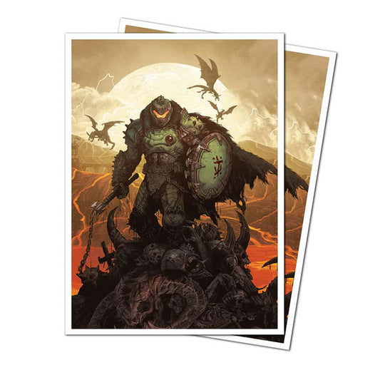 ULTRA PRO: DOOM: THE DARK AGE (BETHESDA): DOOM 105CT APEX DECK PROTECTOR SLEEVES 2
