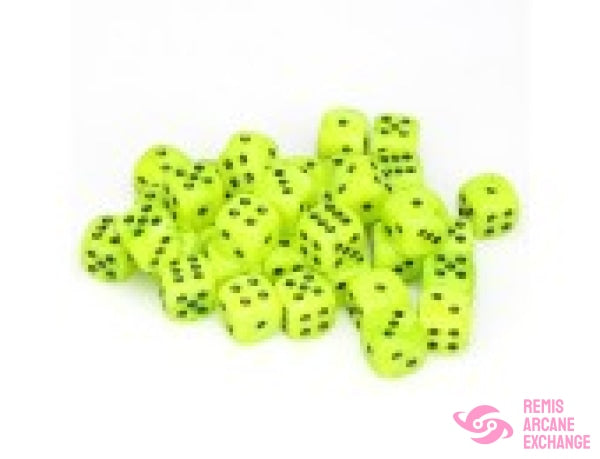 Vortex: 12Mm D6 Bright Green/Black Dice Block (36 Dice) Accessories