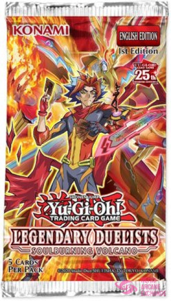 Yu-Gi-Oh! Tcg: Legendary Duelists: Soulburning Volcano Booster Pack 1St Edition Collectible Card