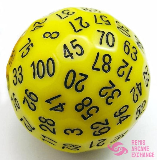 100 Sided Die - Yellow D100