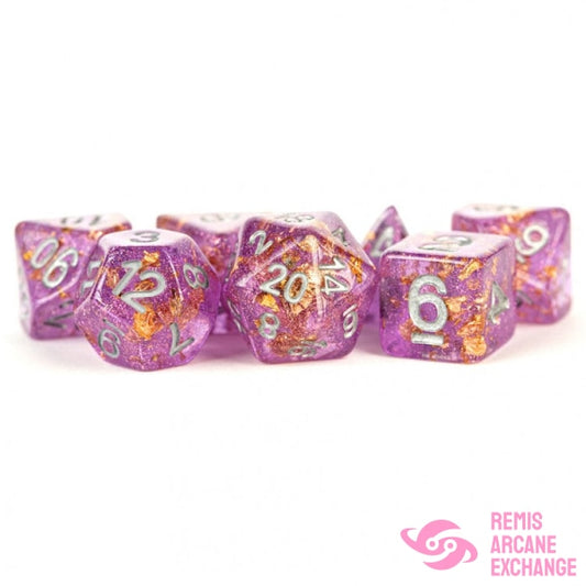7-Set Purple Foil Dice