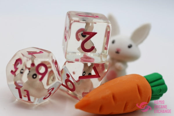 Backyard Bunny 7 Dice Set
