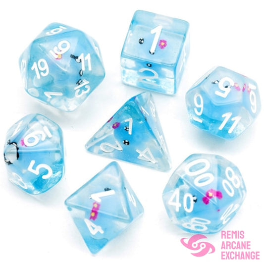 Blue Octopus 7 Dice Set